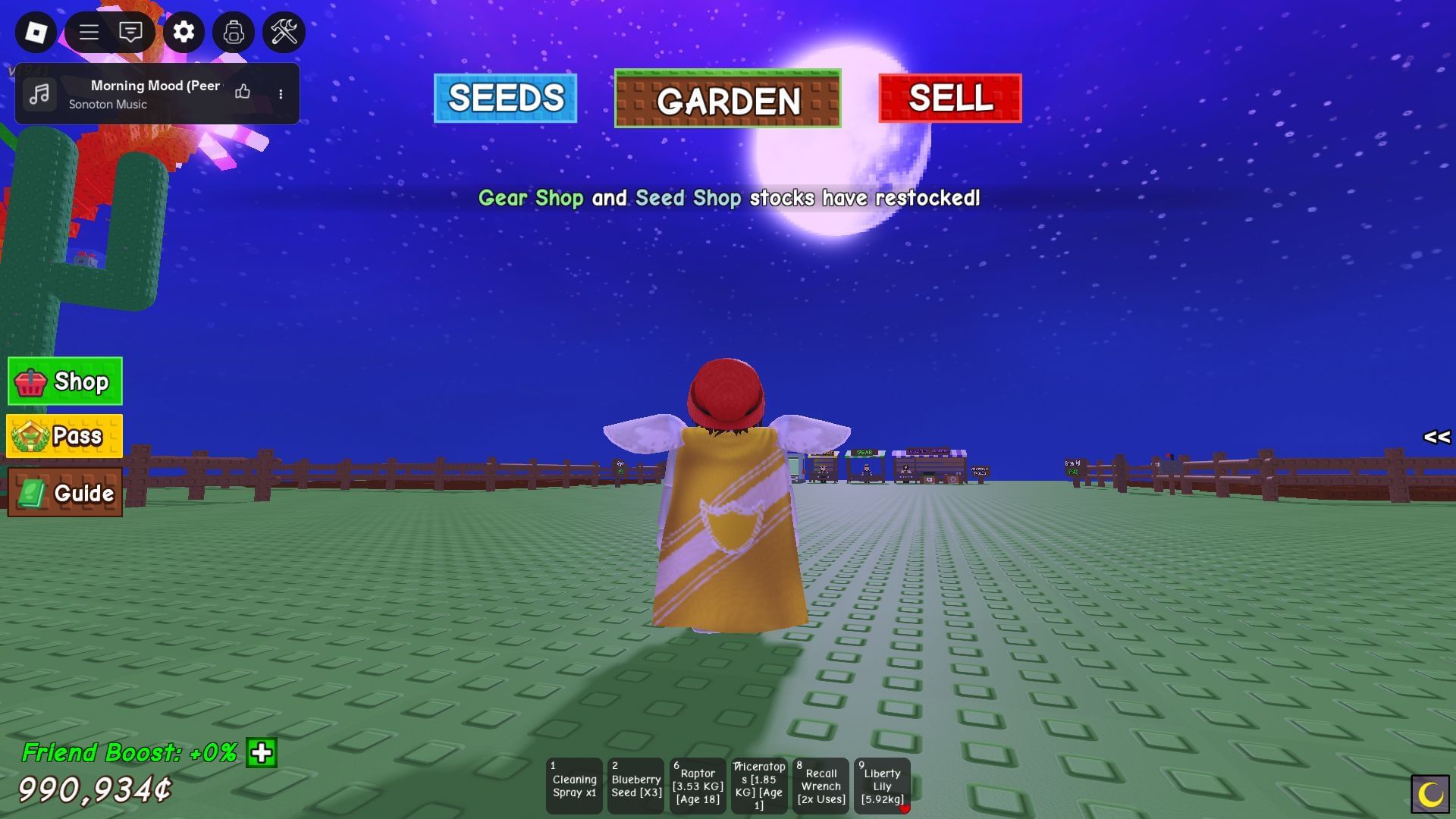 Current track can be viewed through the in-game menu (Image via Roblox)