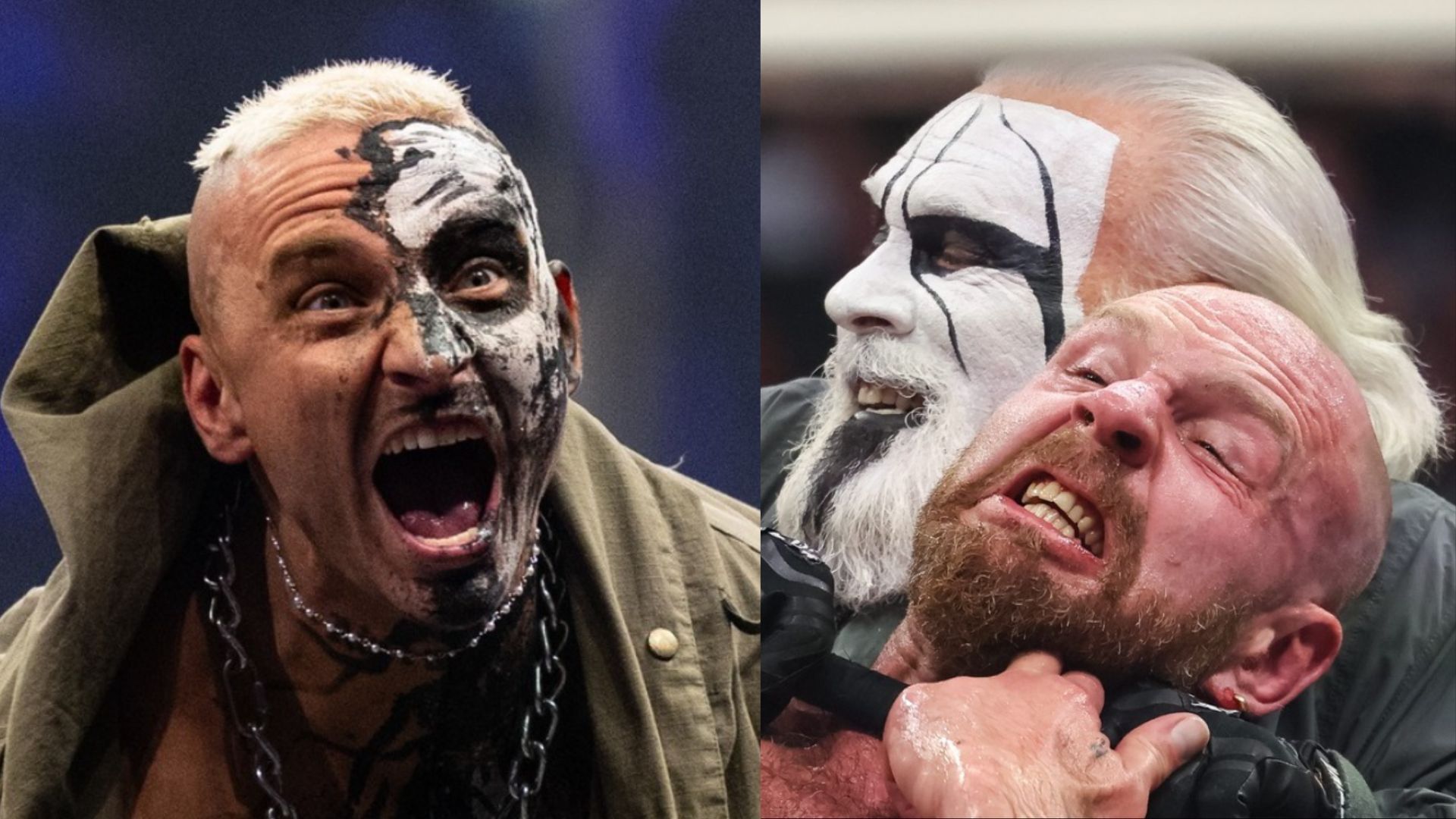 Jon Moxley and Darby Allin locked horns at WrestleDream 2025. (Images via AEW Facebook) 