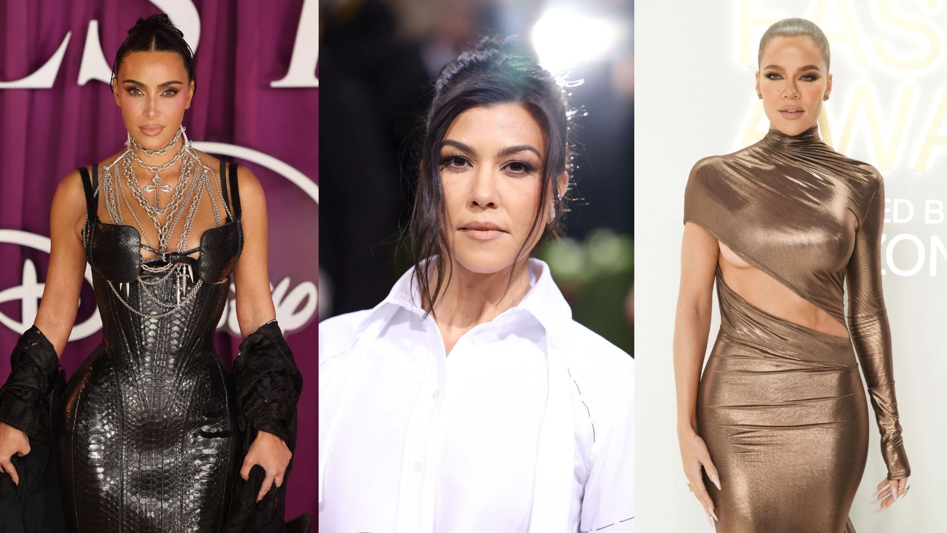 Kim Kardashian, Kourtney Kardashian, Khlo&eacute; Kardashian (Images via Getty)