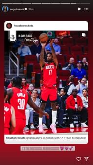 Angel Reese shared this on her IG stories. (Photo: @angelreese5 on IG)