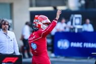 Charles Leclerc after the F1 Grand Prix of Mexico qualifying. Source: Getty