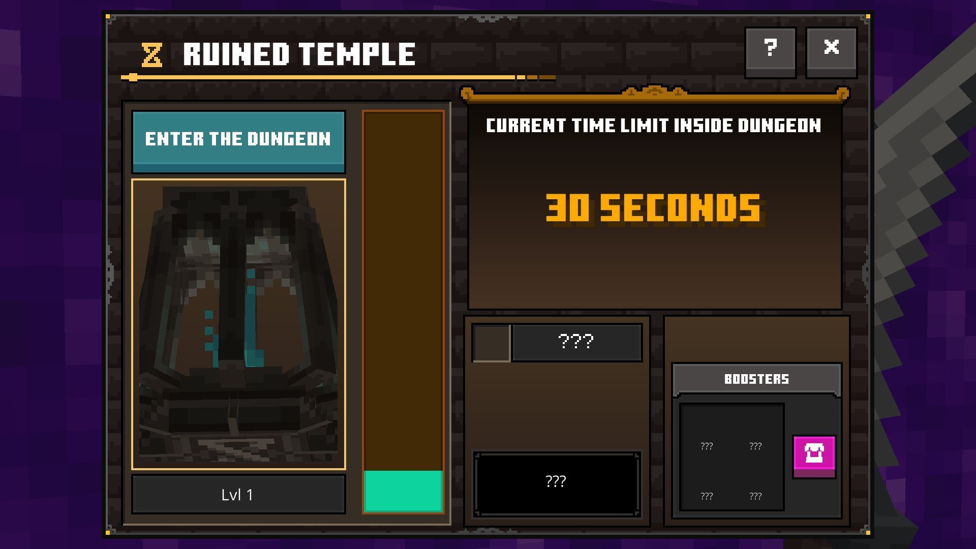 Chrono essence lets you explore dungeons in the Minecraft SoulSteel Bedrock server for longer periods of time (Image via Sportskeeda Gaming || Mojang Studios/Noxcrew)