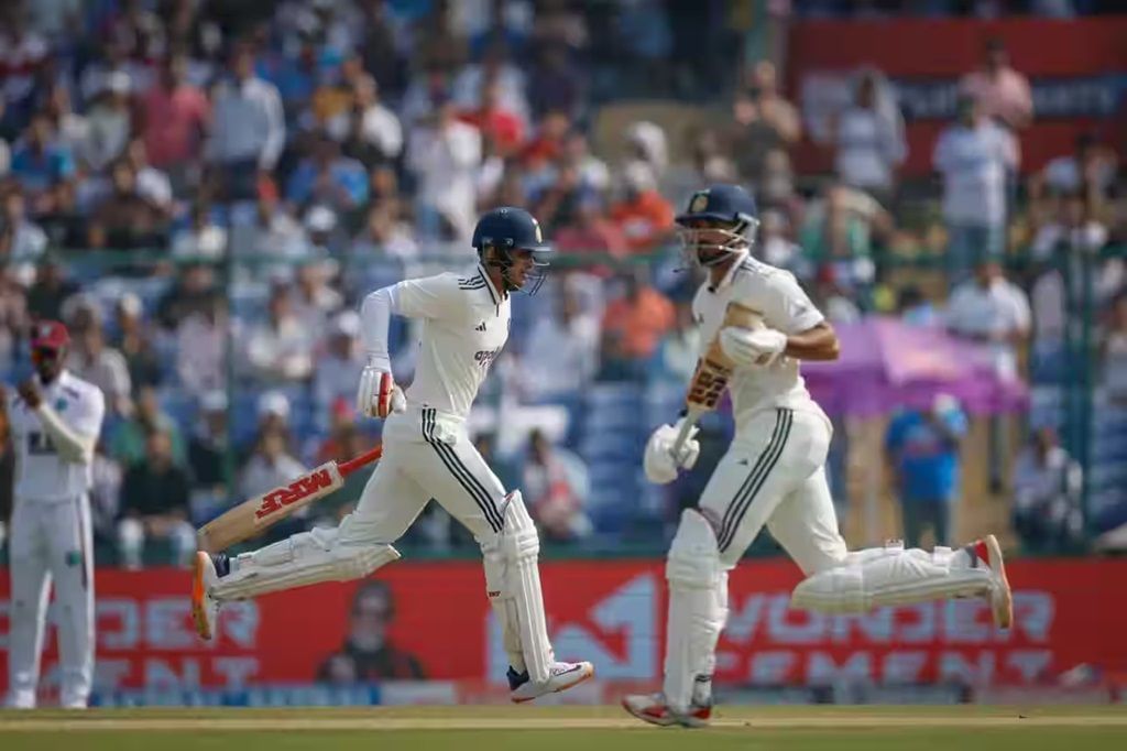 Nitish Kumar Reddy (right) and Shubman Gill stitched together a 91-run partnership in the second Test against the West Indies. [P/C: BCCI]