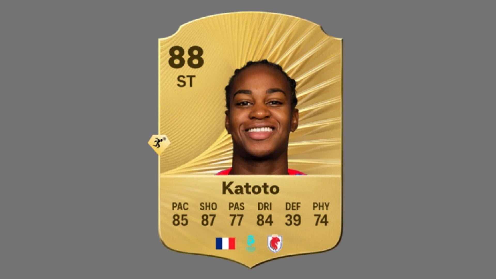 Marie Katoto, in the right formation, can bag many goals for your team (Image via EA Sports)