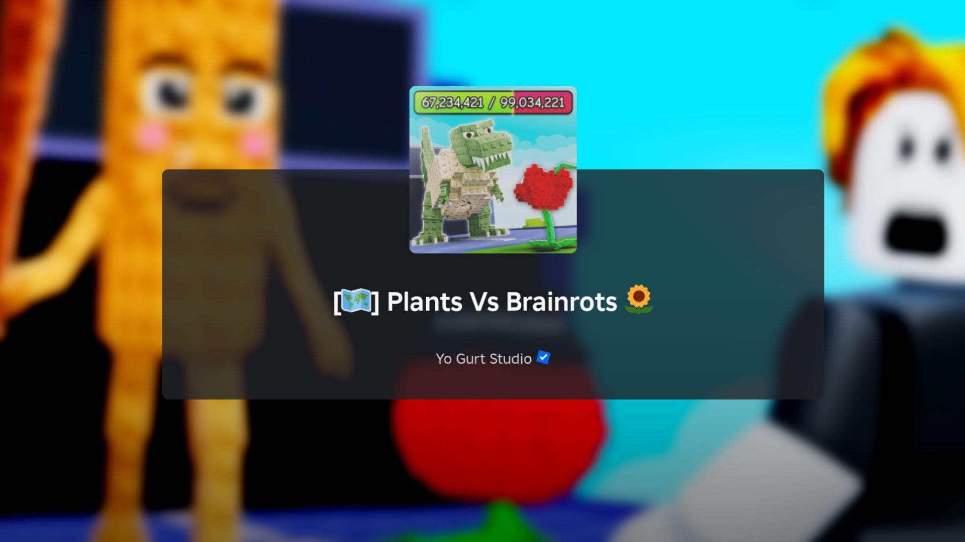 Plants Vs Brainrots loading screen