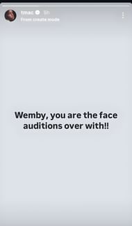 Credits: Instagram (@tmac)