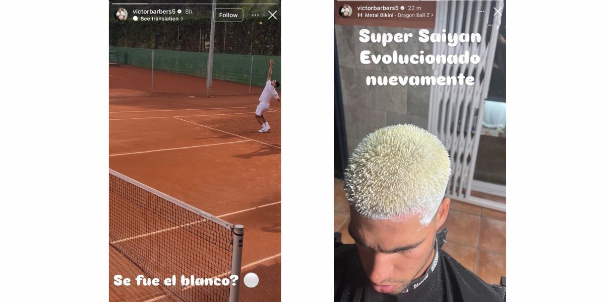 Carlos Alcaraz&#039;s barber Victor Martinez&#039;s Instagram stories