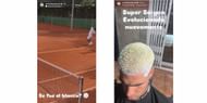 Carlos Alcaraz's barber Victor Martinez's Instagram stories