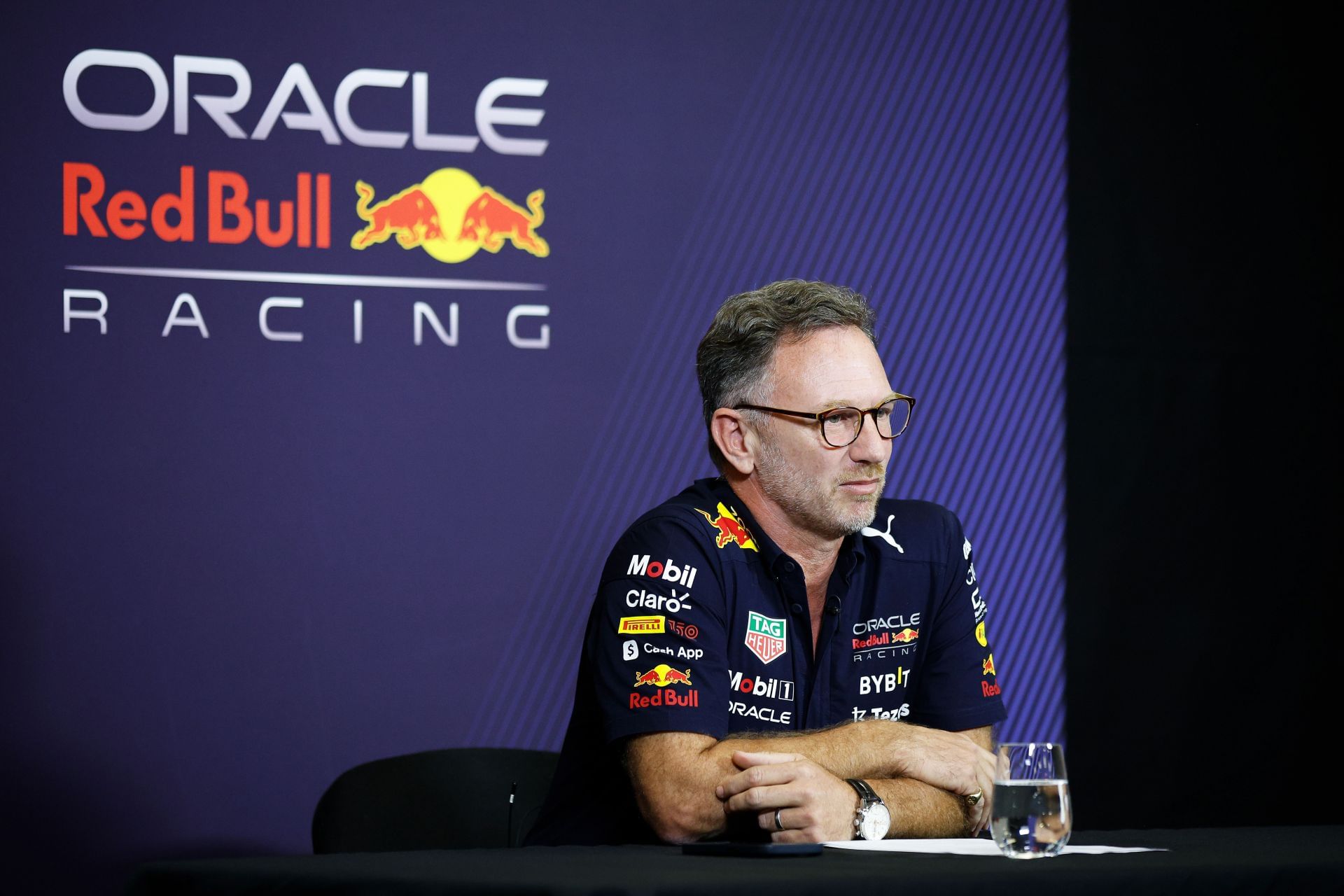 Former Red Bull team principal hosting a press conference ahead of the 2022 F1 Mexican GP - Source: Getty
