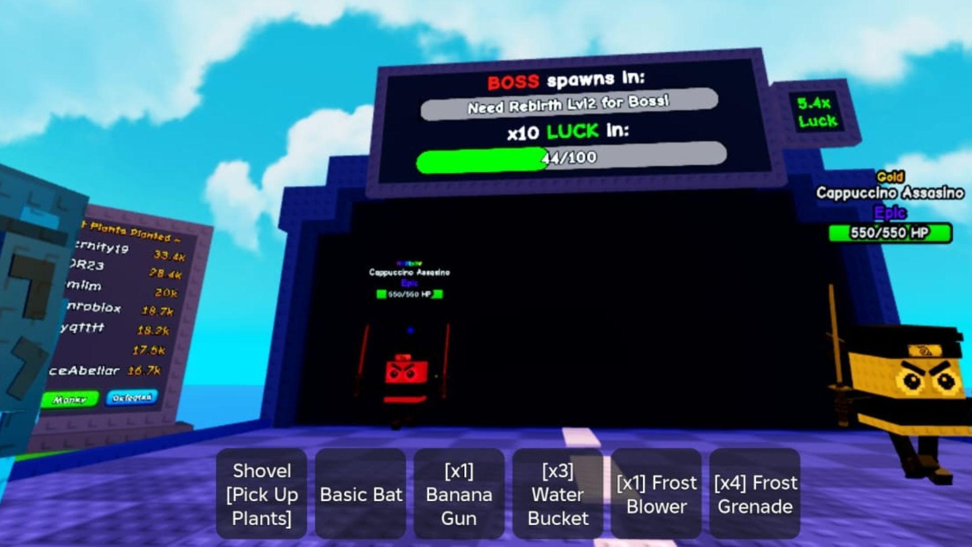 Spend more game time to increase luck (Image via Roblox)