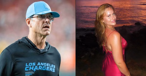 Jim Harbaugh’s daughter Grace Harbaugh drops 1-word message as she gets nostalgic visiting Chargers HC’s previous home