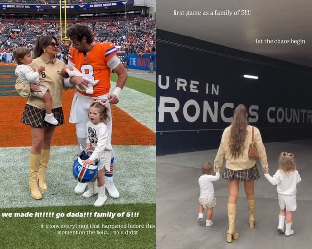 Jarrett Stidham's wife Kennedy, shares a kiss with Broncos QB while rocking a mini-skirt as she