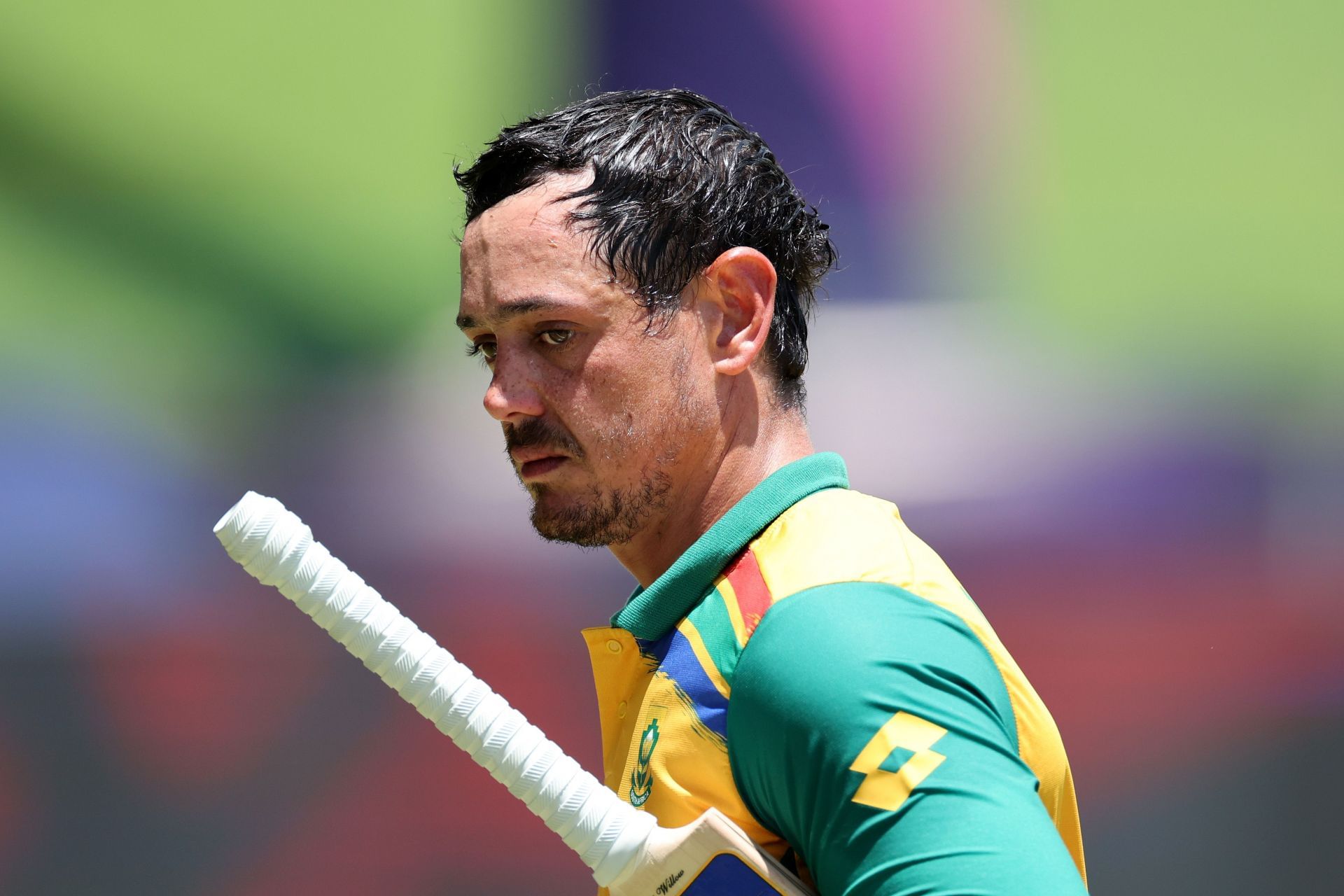 Quinton de Kock was out cheaply on his international return. (Credits: Getty)