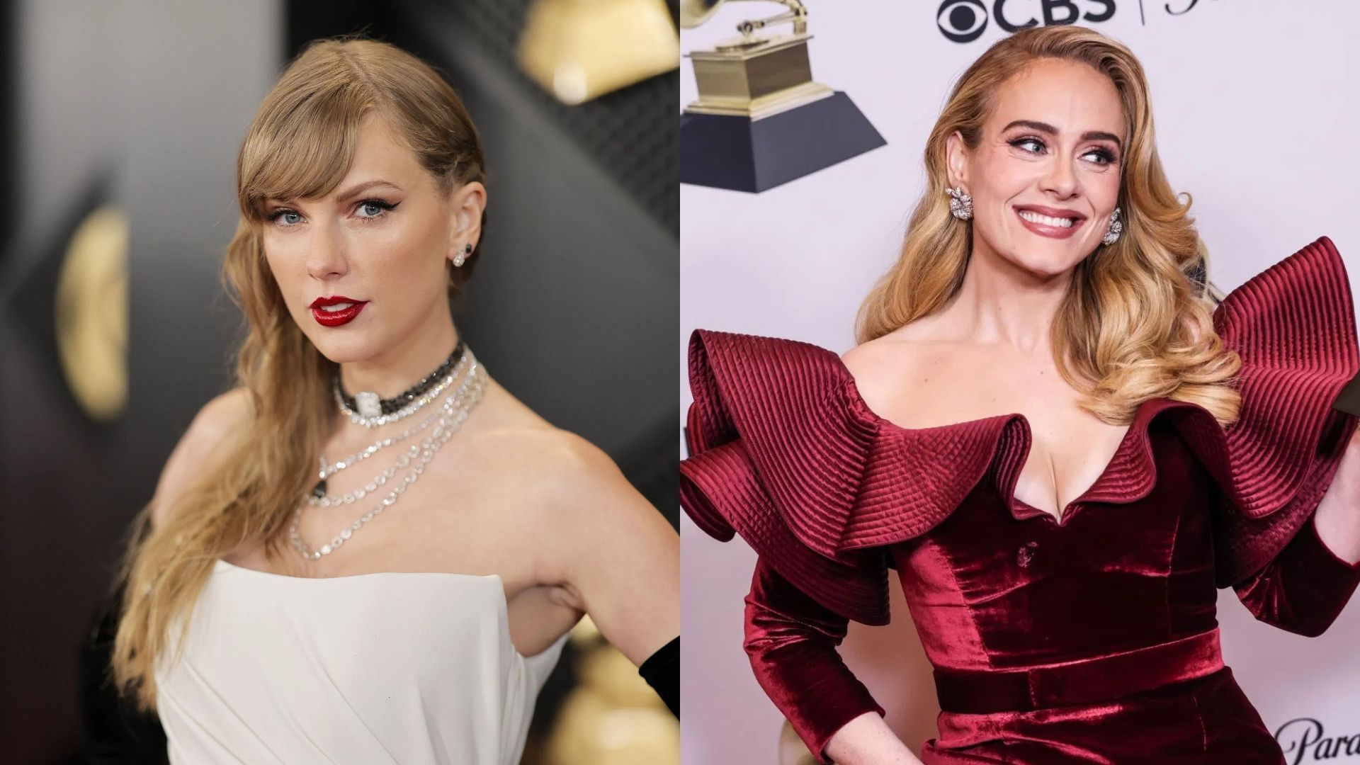 Taylor Swift, Adele (Images via Getty)