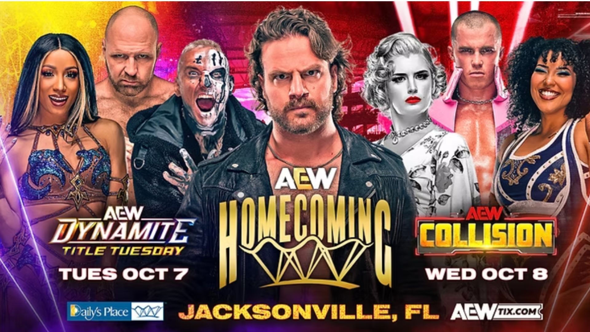 Poster for AEW Homecoming 2025, including Dynamite : Title Tuesday [Image Credits: AEW