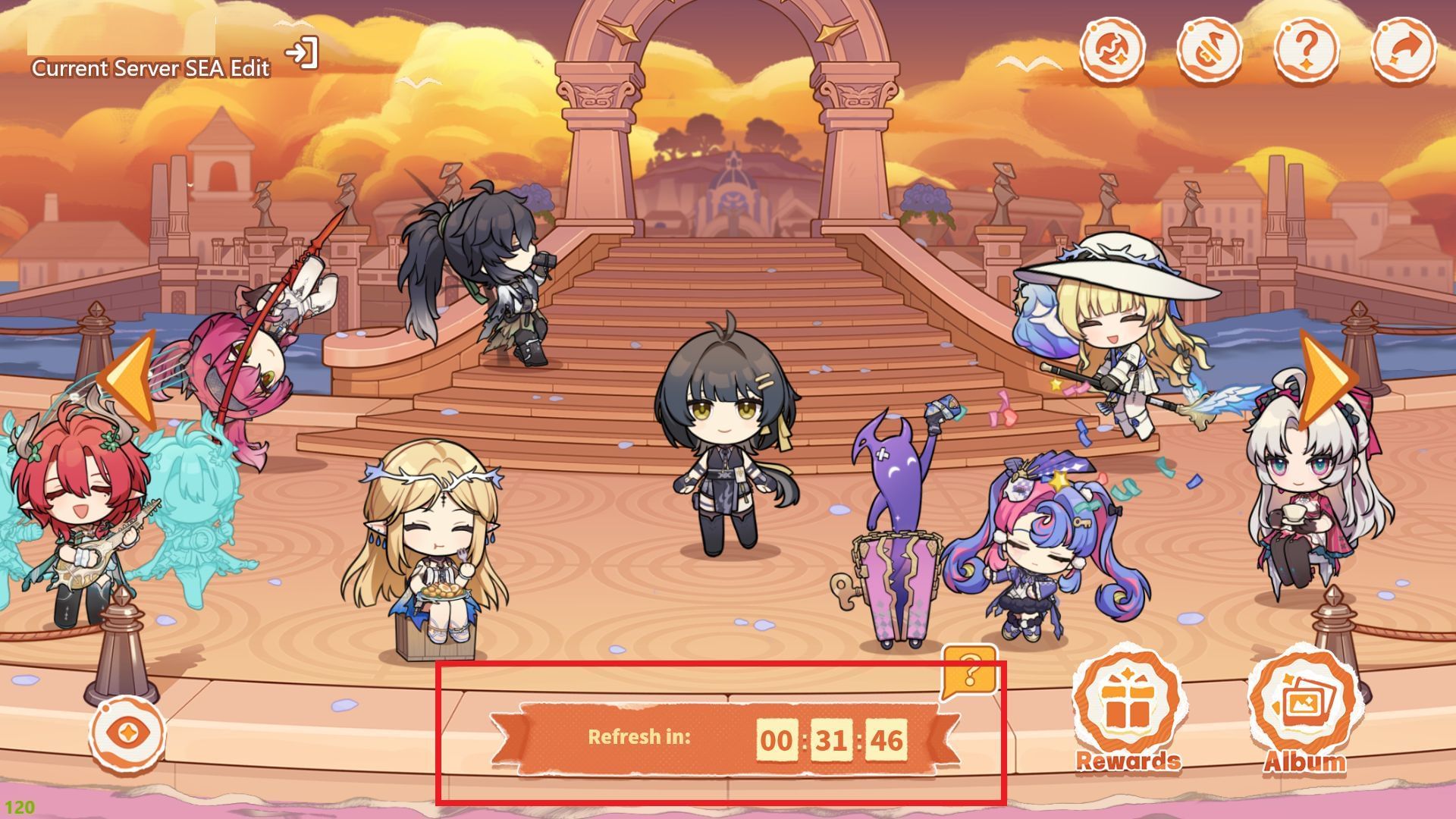Characters refresh countdown (Image via Kuro Games)