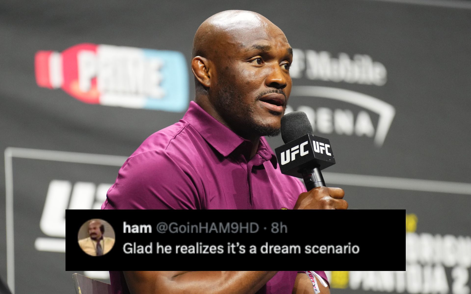 Fans on Kamaru Usman