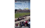 Former Ferrari man Gino Rosato reacting to Max Verstappen cutting corners 1-3 at the Mexican GP on the opening lap on his Instagram story | Source: Instagram/@ginorosato
