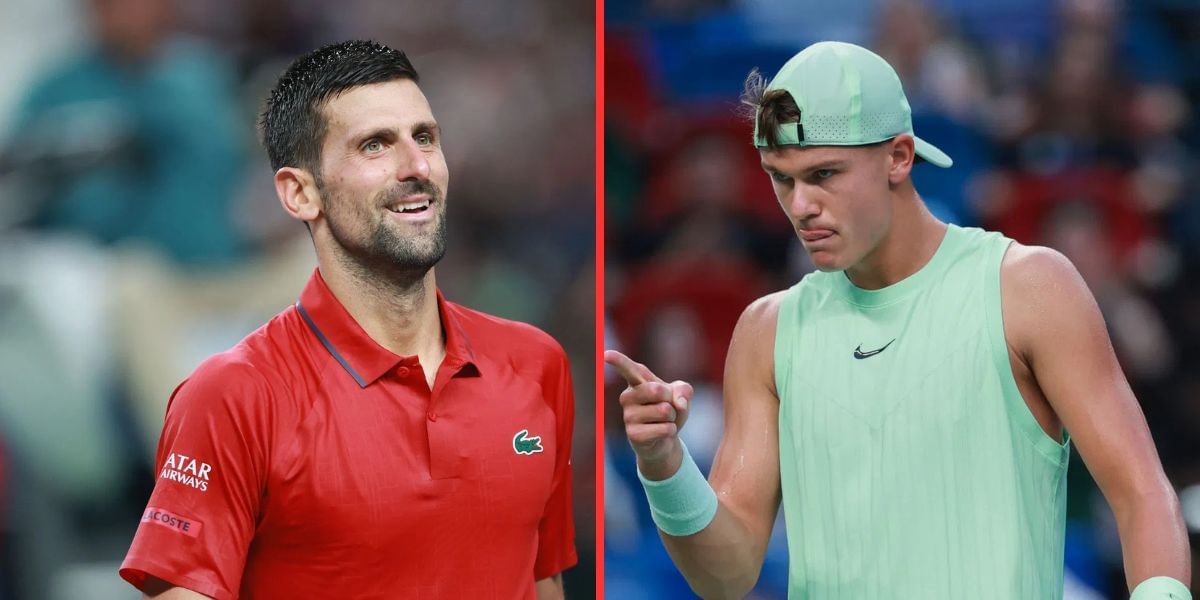 Novak Djokovic (left), Holger Rune (right), Sources: Getty