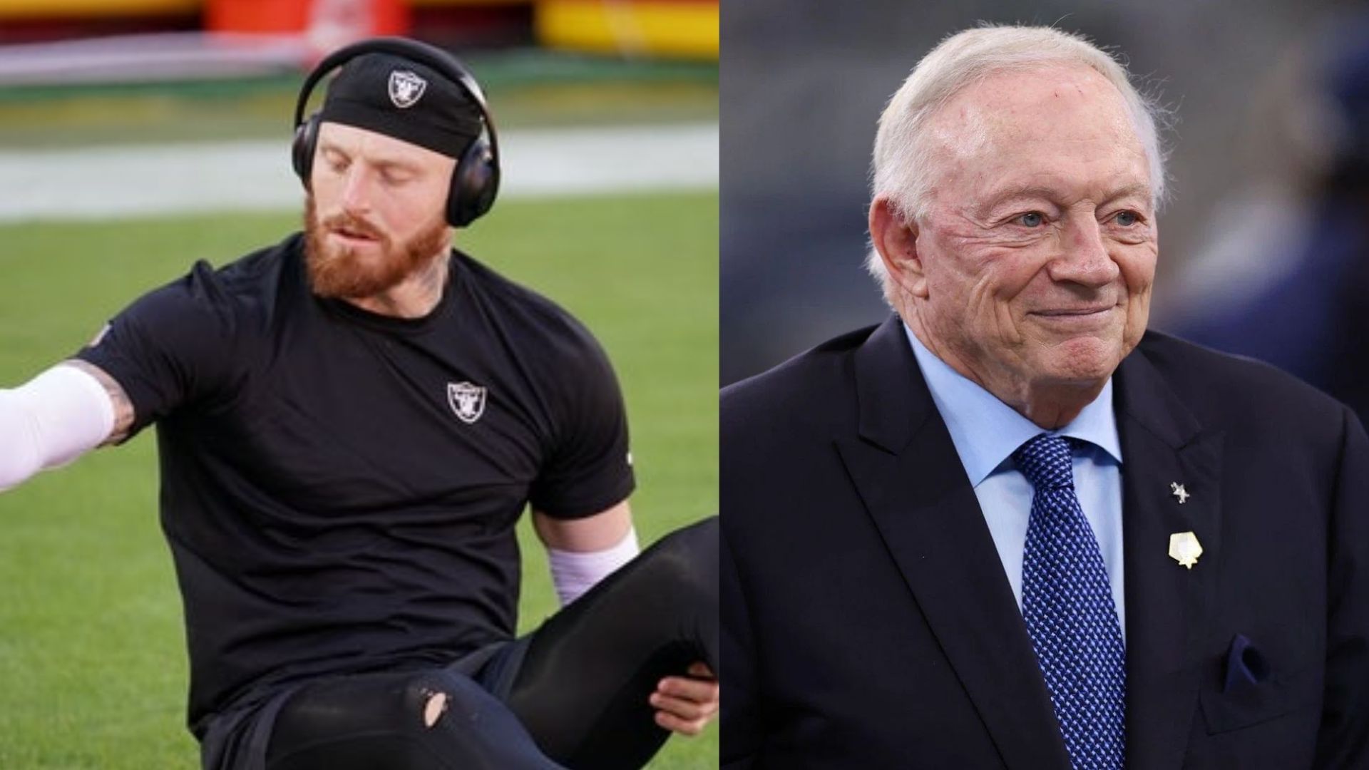 Maxx Crosby and Jerry Jones (Source: Imagn)