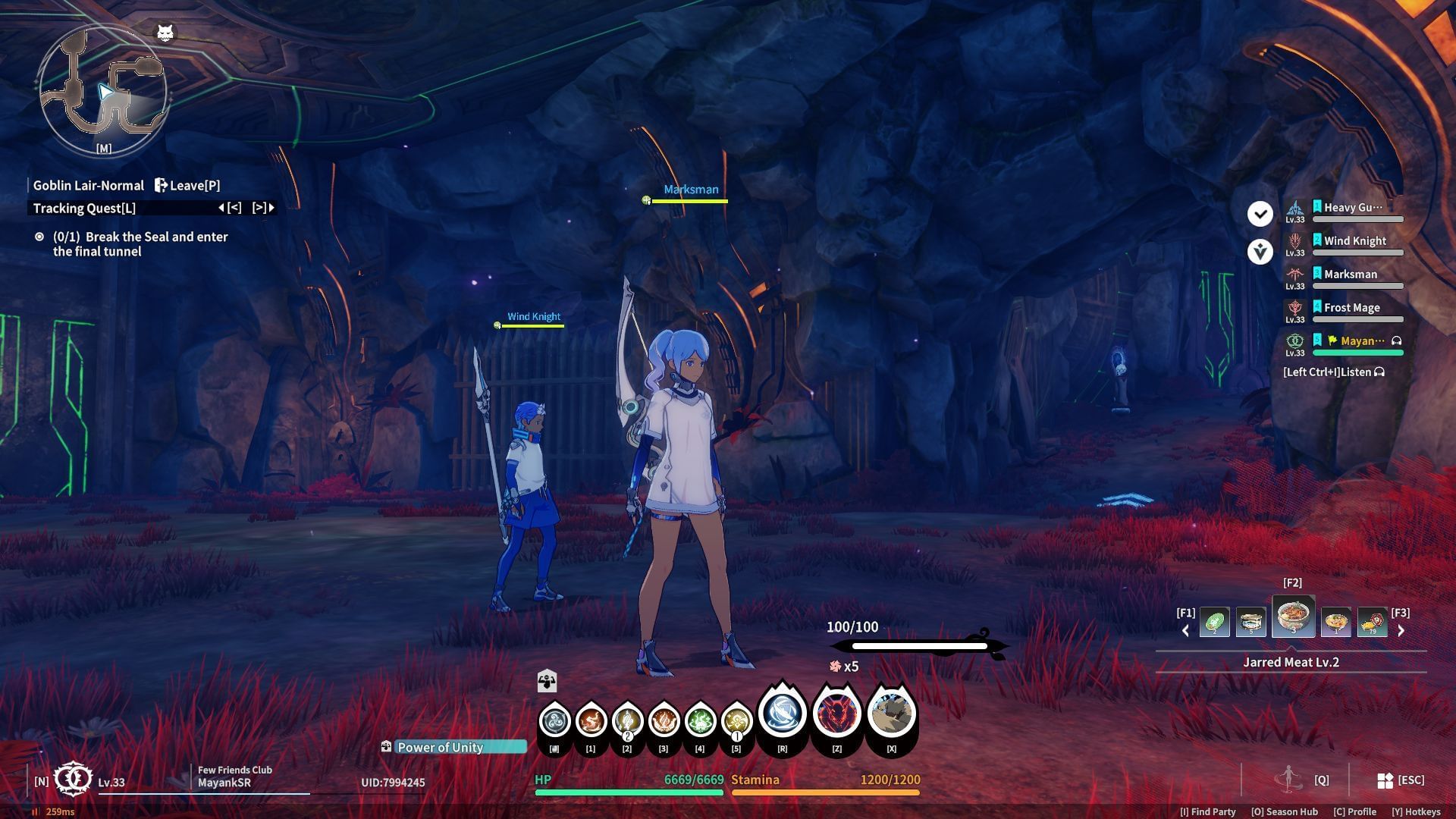 Room 1 layout of the Goblin Lair in Blue Protocol Star Resonance (Image via A Plus)