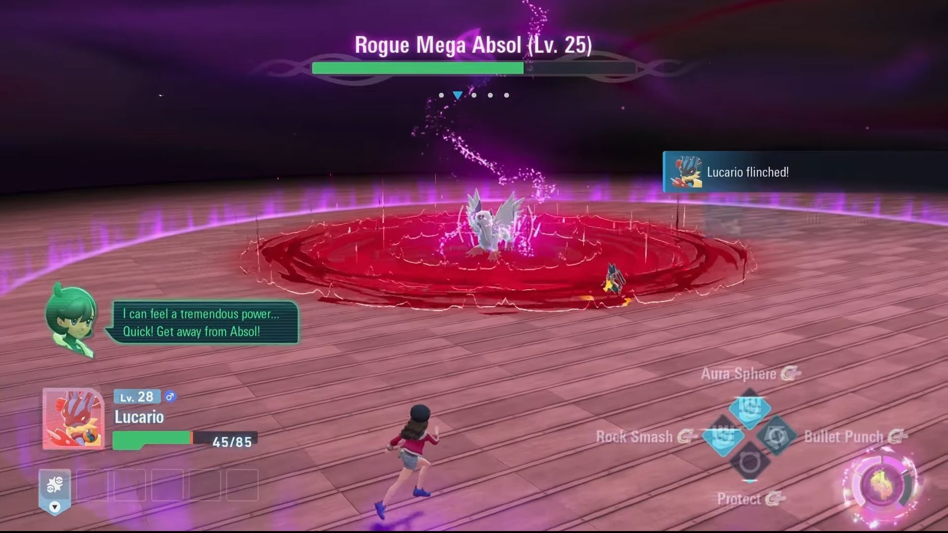 Mega Absol&#039;s area-based attack deals high damage (Image via YouTube/@VideoGameDataBank)