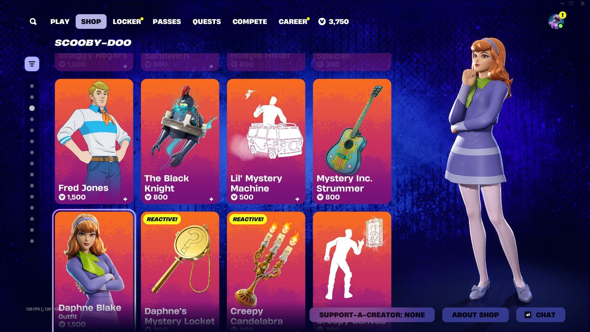 You can also buy the Scooby-Doo Fred, Daphne, and Velma skins in Fortnite separately (Image via Sportskeeda Gaming || Epic Games)