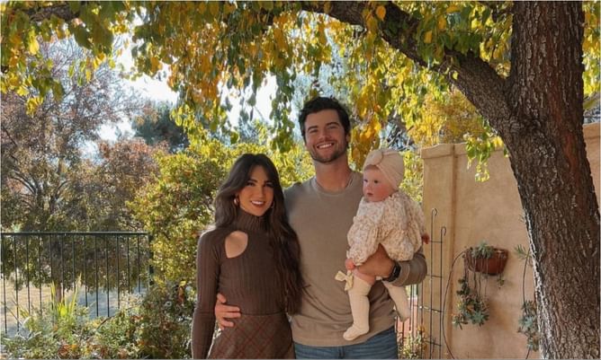 Jarrett Stidham's wife Kennedy shares adorable pictures from hospital bed announcing birth of 3rd baby