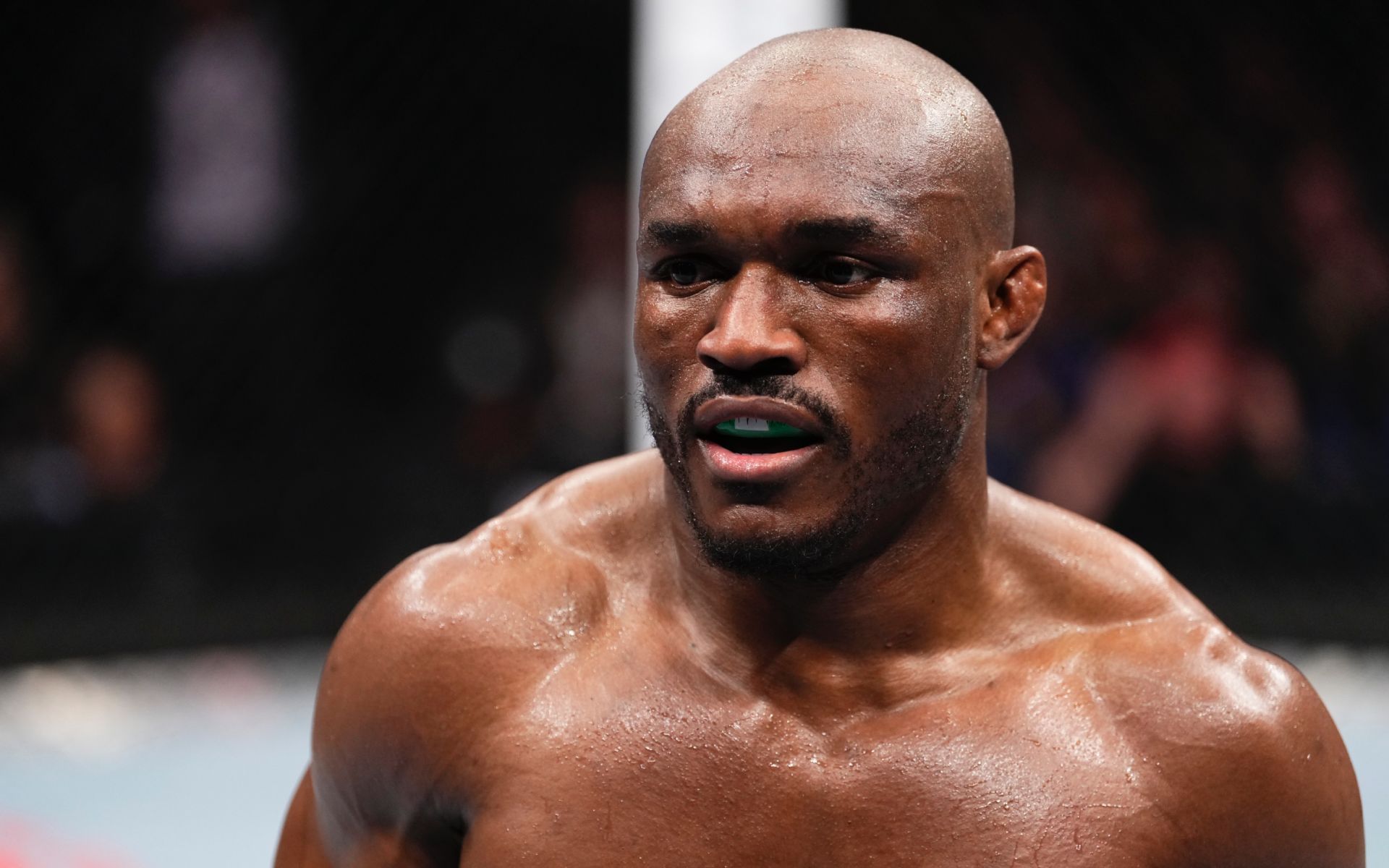 Kamaru Usman talks double-champ bid. [Image courtesy: Getty Images]