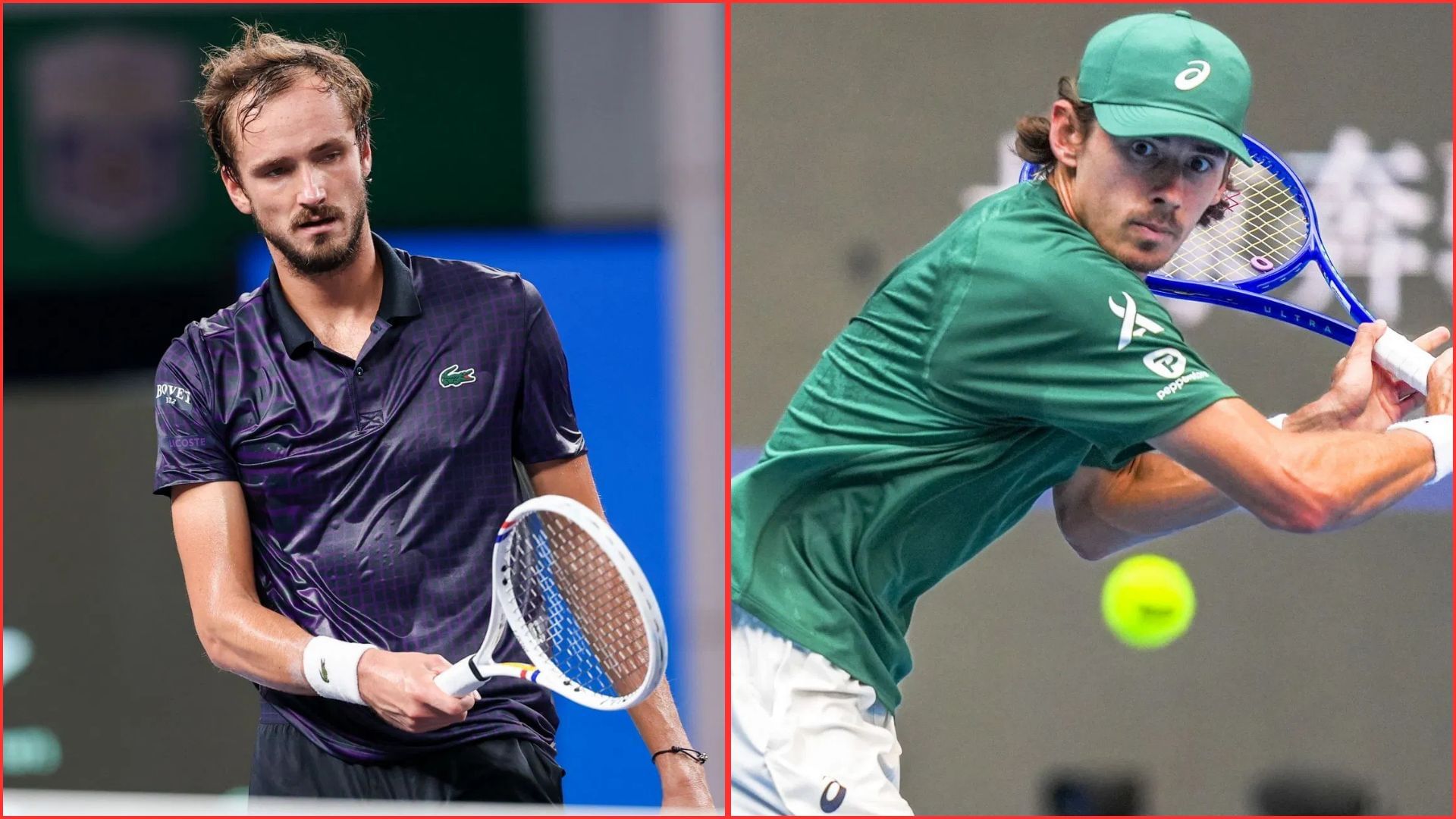 Daniil Medvedev (L) Alex de Minaur (R) | Getty