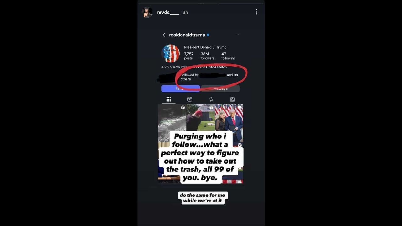 Screenshot of Madalana&#039;s Instagram story (Images from - Instagram.com/@mvds_____ IG Stories)