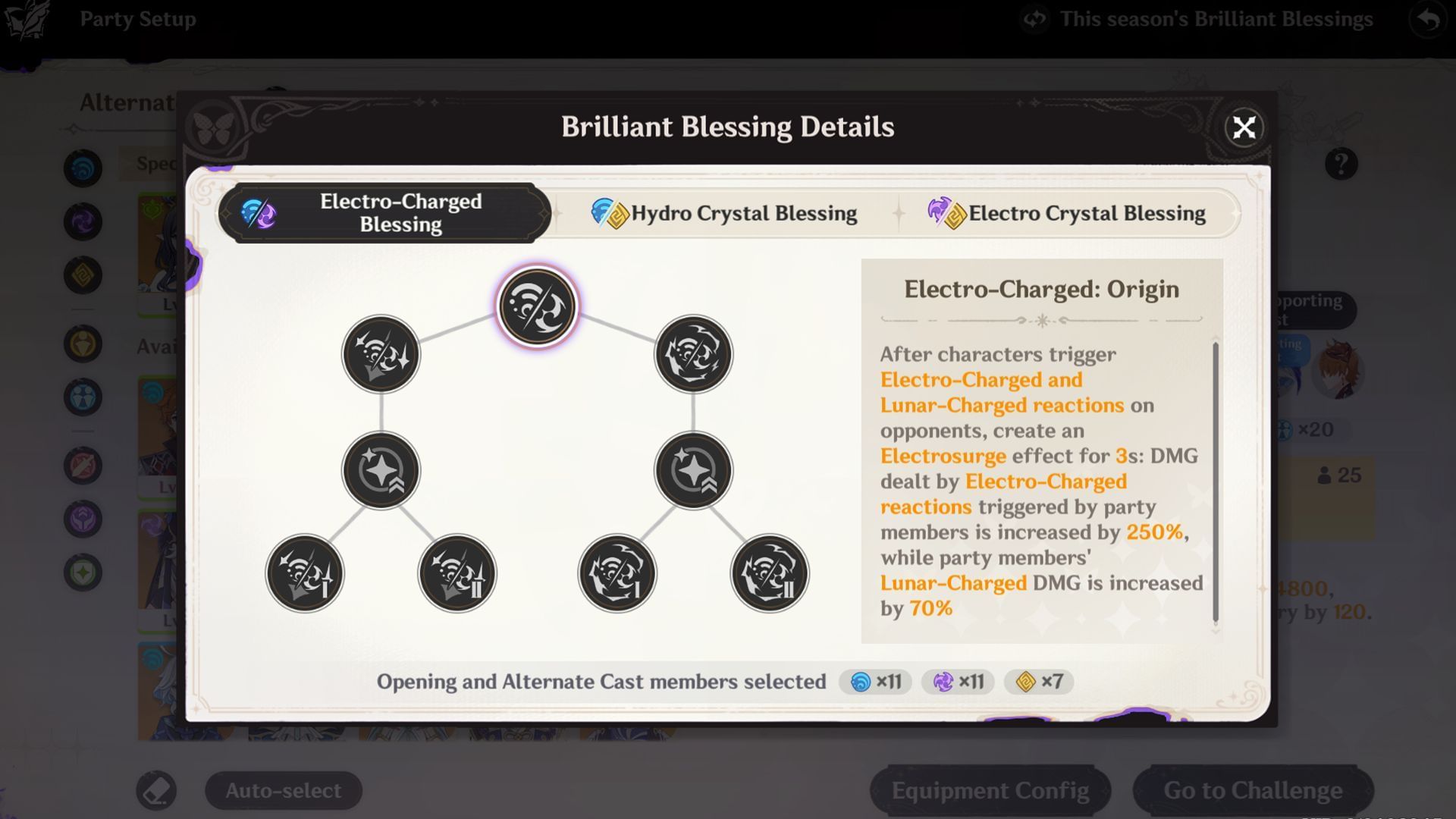 Brilliant Blessings for Imaginarium Theater in October 2025 (Image via Sportskeeda Gaming/HoYoverse)