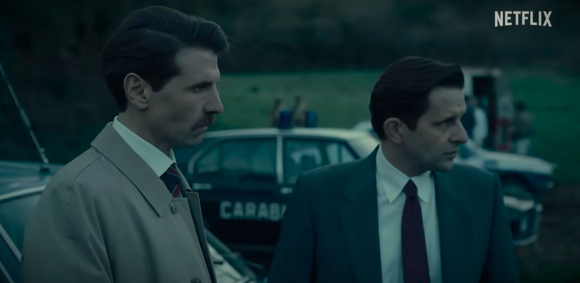 Scene from The Monster of Florence (Image via YouTube/@Netflix)