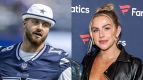 Jake Ferguson's fiancée Haley celebrates National Tight End Day with romantic sideline moment with TE from Cowboys' 44-24 loss vs. Broncos