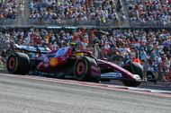 Scuderia Ferrari HP driver Lewis Hamilton (44) of England exits turn 1 during the qualifying session of the Formula 1 MSC Cruises United States Grand Prix - Source: Getty