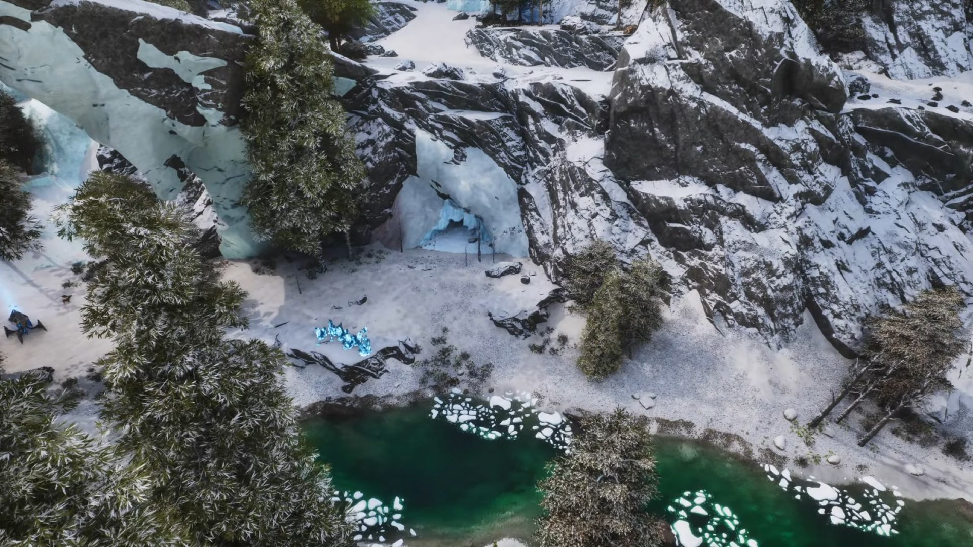 Keep an eye out to find the cave enterance (Image via Studio Wildcard | YouTube/Jonna-X)