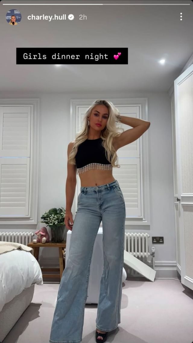 A screenshot from Charley Hull's Instagram story (via @charley.hull)