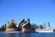 A general view of the Sydney CBD skyline with the Opera House on October 26, 2024 in Sydney, Australia (Image via Getty)