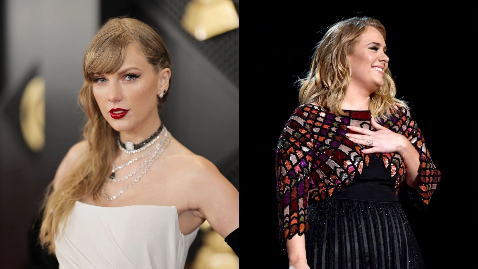 Taylor Swift, Adele (Images via Getty)