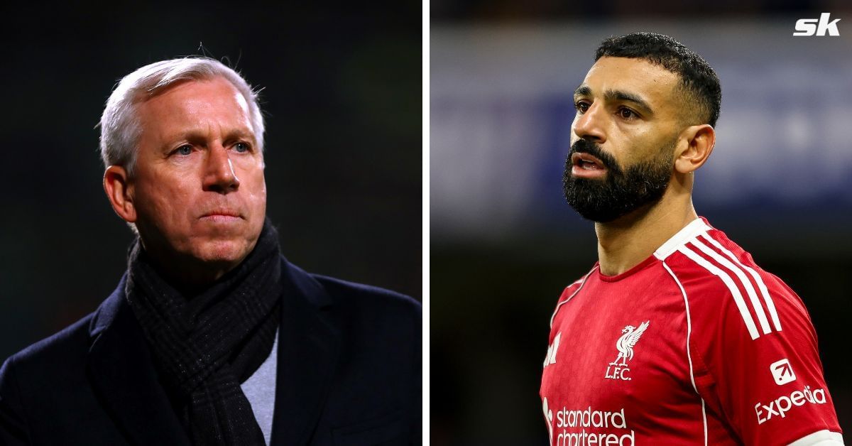Alan Pardew (left) and Mohamed Salah