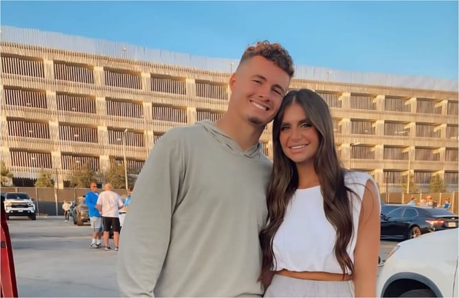 Ladd McConkey's wife Sydney enjoys morning walk with pet dog while WR trains for Chargers' upcoming game vs Dolphins [PICS]