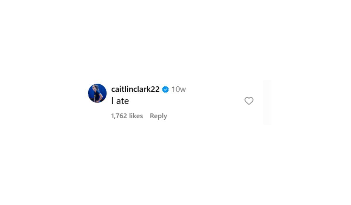 Caitlin Clark comments on her photography skills (Source: Bri Lewerke/IG)
