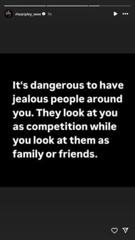 Rhea Ripley shared this on her IG stories. (Photo: @rhearipley_wwe)