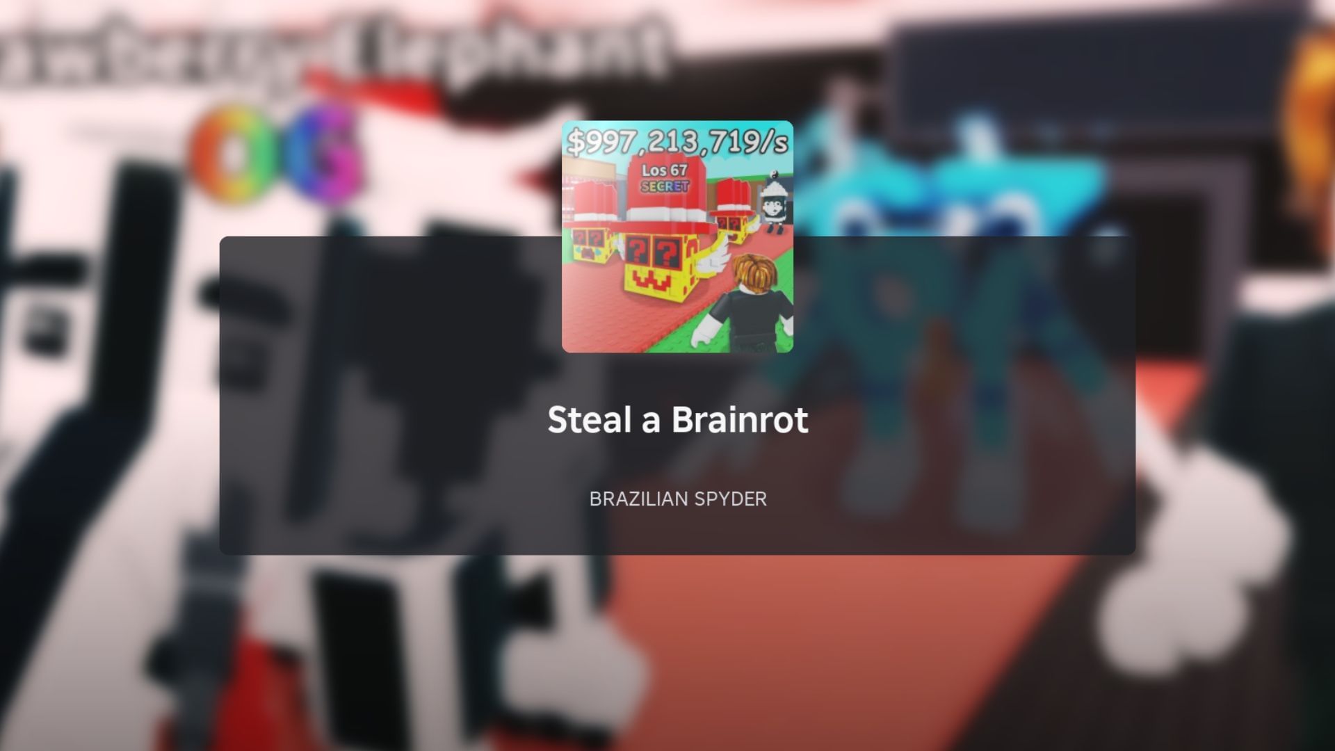 Steal a Brainrot loading screen