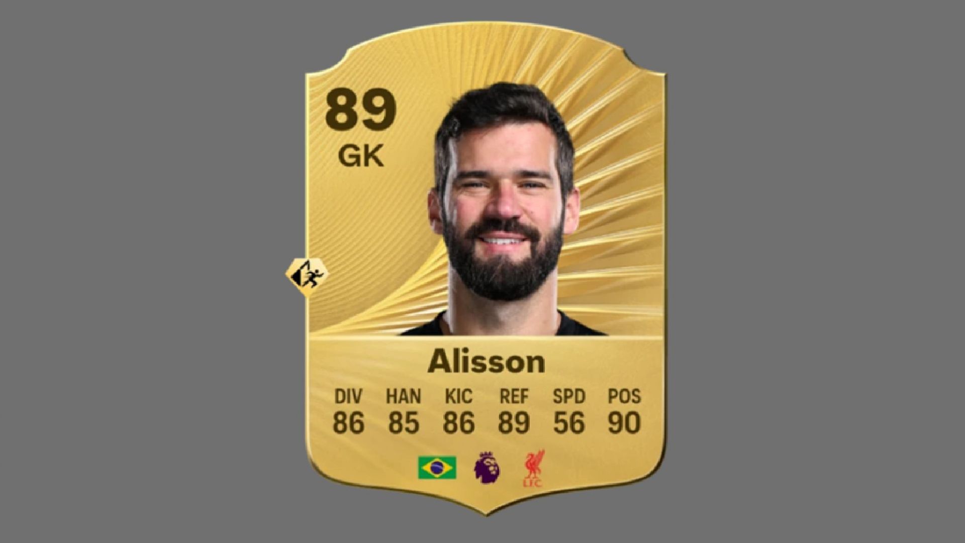 Alisson Becker is among the highest-rated goalkeepers in EA FDC 26 (Image via EA Sports)