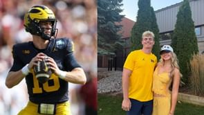 Michigan QB Davis Warren's girlfriend Julia Heilman posts wholesome carousel flexing her love for maize & blue in stylish bright yellow dress