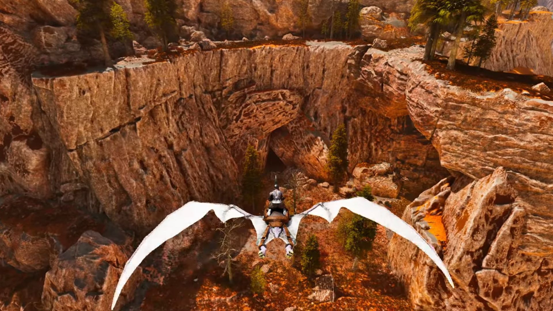 The entrance to the oil cave can be hard to spot (Image via YouTube @JonnaX || Studio Wildcard)