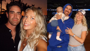 Shane Bieber's wife Kara goes street style for Blue Jays vs Yankees showdown, pairing cargo pants with denim jacket