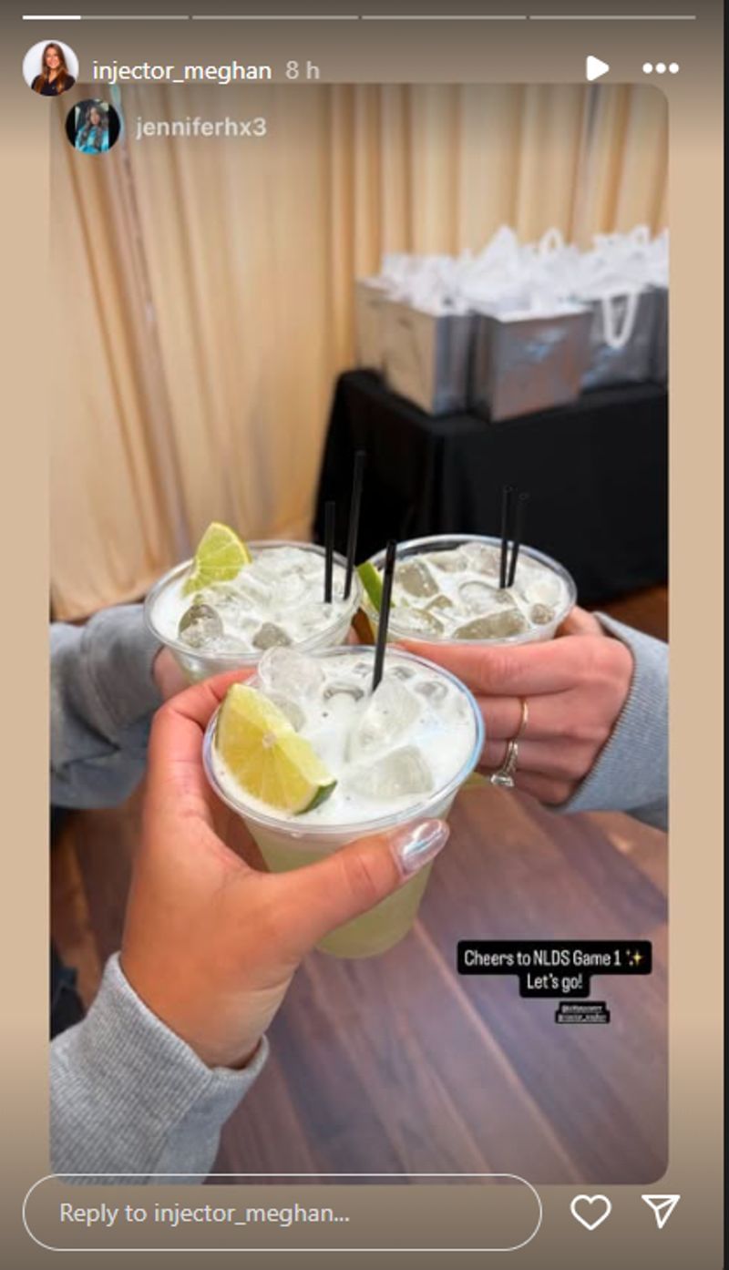 Tyler Glasnow&#039;s fiance reshared Jennifer&#039;s story.(injector_meghan/Instagram)