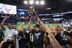 "George Springer was more deserving"; "Adorable girl dad stuff" - Fans divided as Vladimir Guerrero Jr. shares priceless ALCS MVP moment with daughter